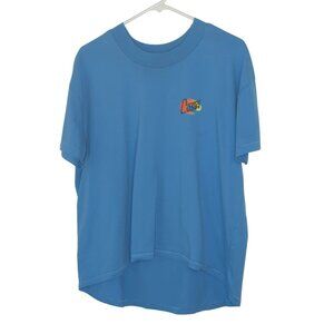 Costa Del Mar Rad Palm Beach Shirt Womens XL Blue High Low Style